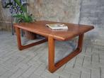 Deens Design Teak Houten Salontafel | Rechthoek Koffie Tafel, 50 tot 100 cm, 100 tot 150 cm, Teakhout, Gebruikt