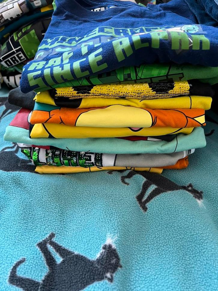 Pakket 16 jongens t-shirts maten 134-140, Kinderen en Baby's, Kinderkleding | Maat 134, Zo goed als nieuw, Jongen, Shirt of Longsleeve