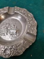 asbak metaal met voorstelling bewerkt, Verzamelen, Ophalen of Verzenden, 'T Olde Gre-j, Info@toldegrej.nl, Endepoelstraat 20f Didam