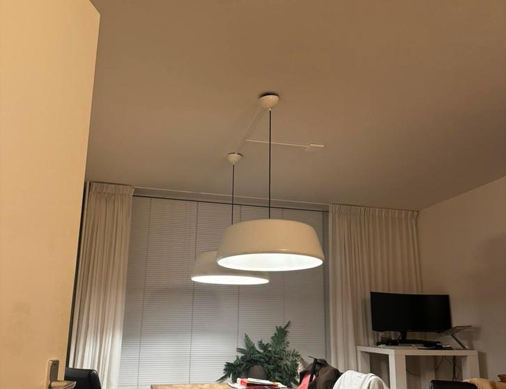 Twee stijlvolle hanglampen, Huis en Inrichting, Lampen | Hanglampen, Zo goed als nieuw, Minder dan 50 cm, Ophalen