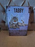 Tabby kat wandbord, Huis en Inrichting, Woonaccessoires | Wanddecoraties, Ophalen of Verzenden, Nieuw