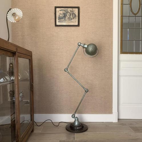 Jieldé | Vespagroen | 3-armige Vloerlamp Vintage Groen Oud, Huis en Inrichting, Lampen | Vloerlampen, Gebruikt, 150 tot 200 cm