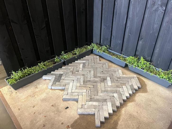 NIEUWE CHINESE HARDSTENEN WAALFORMAAT, 10,15M2, Tuin en Terras, Tegels en Klinkers, Nieuw, Klinkers, Natuursteen, 10 m² of meer