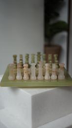 Vintage marmeren schaakset. 30 x 30 cm, Hobby en Vrije tijd, Gezelschapsspellen | Bordspellen, Ophalen of Verzenden, Zo goed als nieuw