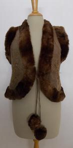 Afghaans stoer bewerkt gilet van Ashalak Ibiza! M, Verzenden, Zo goed als nieuw, Maat 38/40 (M), Bruin