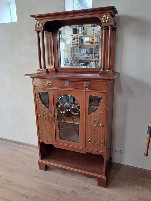 Prachtige Duitse Jugendstil Art Nouveau kast, Antiek en Kunst, Antiek | Meubels | Kasten, Ophalen