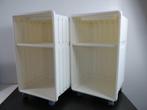2 vintage ikea ROLKAR/ rolcontainer nachtkastjes Didrik, 45 tot 60 cm, Minder dan 55 cm, Rond, Ophalen of Verzenden