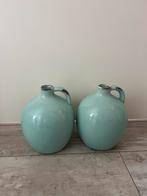 Set van 2 decoratieve vazen, Huis en Inrichting, Ophalen, Blauw, Aardewerk of Porselein, Zo goed als nieuw