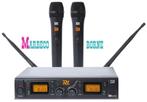Draadloze UHF microfoon set incl. 2 handmic. PD782 2x 8 kan, Info@marbeco.nl, Zangmicrofoon, Draadloos, Power Dynamics