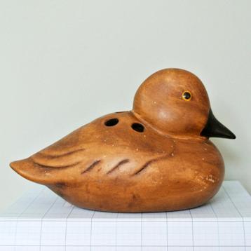 vintage EEND keramiek teak houtlook pennenbak retro  beschikbaar voor biedingen