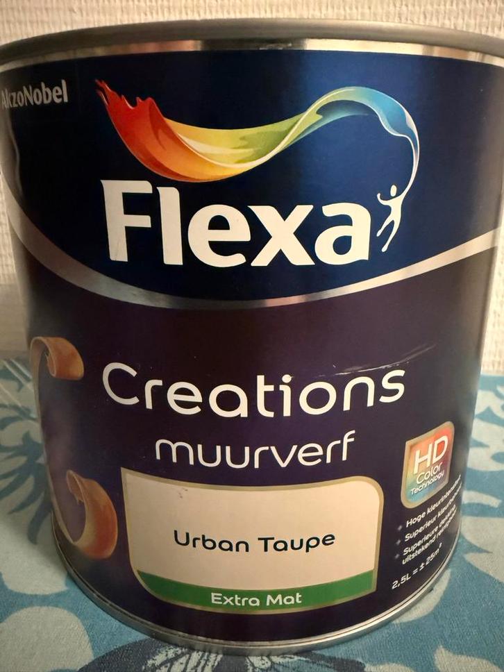 Flexa Creations Muurverf - Urban Taupe, Doe-het-zelf en Verbouw, Verf, Beits en Lak, Nieuw, Verf, Minder dan 5 liter, Bruin, Ophalen of Verzenden