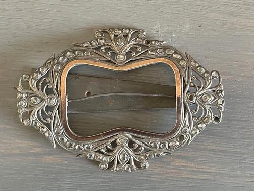ZILVEREN (SCHOEN?) GESP met kristal - WD014, Antiek en Kunst, Antiek | Goud en Zilver, Zilver, Ophalen of Verzenden