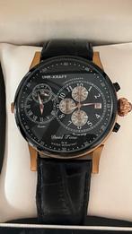 Uhr-Kraft Dual Time Chronograph herenhorloge – Duitse kwali, Sieraden, Tassen en Uiterlijk, Horloges | Heren, Overige merken, Leer