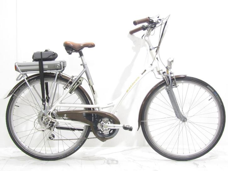 Batavus Jakima wit dames 53cm 28inch, Fietsen en Brommers, Elektrische fietsen, Gebruikt, Batavus, 51 tot 55 cm