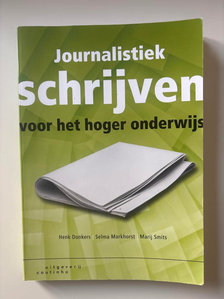 Journalistiek schrijven voor hoger onderwijs, Boeken, Studieboeken en Cursussen, Verzenden, Alpha, Gelezen, HBO