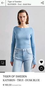 Tiger of Sweden licht blauwe wollen top met boothals maat S, Tiger of Sweden, Zo goed als nieuw, Maat 36 (S), Verzenden