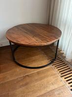 Industriële grote houten salon tafel, Huis en Inrichting, Tafels | Salontafels, Ophalen, 50 tot 100 cm, 50 tot 75 cm, Rond