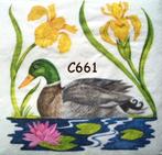 Servetten decoupage/bullet journal * eend bloemen C661, Verzenden, Nieuw, Materiaal