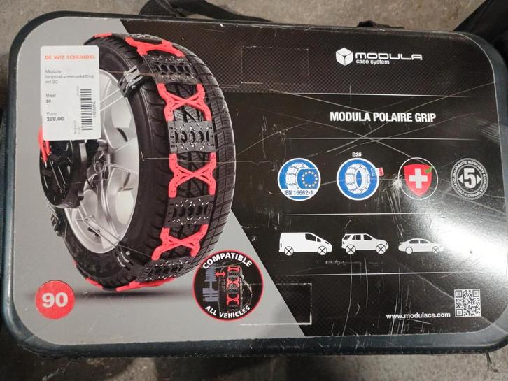 Modula loopvlaksneeuwketting, Auto diversen, Sneeuwkettingen, Zo goed als nieuw, Ophalen