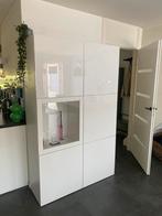IKEA besta kast met vitrine deel + verlichting, Huis en Inrichting, Kasten | Wandmeubels, Ophalen, Zo goed als nieuw, Minder dan 150 cm