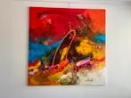 William Malucu 120 x 120 cm, Antiek en Kunst, Kunst | Schilderijen | Abstract, Ophalen