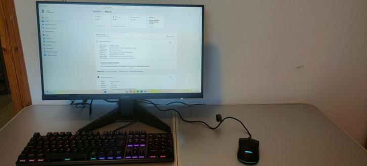 Gaming PC HP Envy met accessoires, Computers en Software, Desktop Pc's, Zo goed als nieuw, 3 tot 4 Ghz, HDD, SSD, 16 GB, Met videokaart