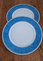 Twee Art-Design Onderborden met Blauwe Rand, Overige materialen, Ophalen of Verzenden, Zo goed als nieuw, Bord(en)