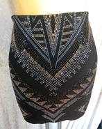 Mooie Nieuwe rok van Coolcat zwarte rok met steentjes maat M, Zwart, Nieuw, Ophalen of Verzenden, Maat 36 (S)