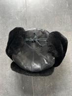 Zwarte Russische bontmuts met oorkleppen, Ophalen of Verzenden, Nieuw, 58 of 59 cm (L, 7¼ of ⅜ inch), Pet