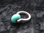 UNIEK! RING met TROLLBEAD amazoniet trolbeads zilver retired, Ophalen of Verzenden, Dame, Zilver, Zilver