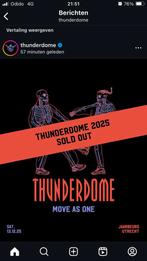 THUNDERDOME 2025 ticket SOLD OUT, Tickets en Kaartjes, Twee personen