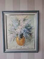 Bloemen in Vaas - Olieverfschilderij, Antiek en Kunst, Kunst | Schilderijen | Klassiek, Ophalen of Verzenden