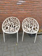 Mooie design tuinstoelen – set van 2, Ophalen, Gebruikt, Kunststof