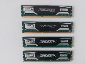 Ballistix RAM 16Gb (4x4GB) beschikbaar voor biedingen