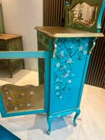 Antieke vitrinekast/barkast met verlichting, Ophalen