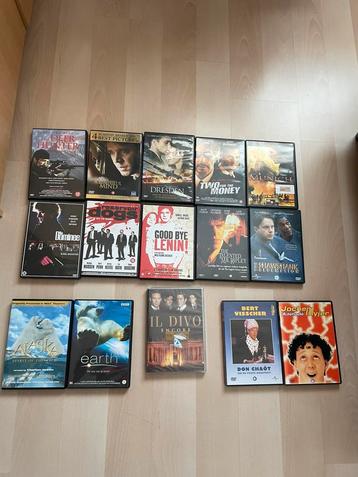 15 Z.g.a.n DVD's / 10 Films / 2 Natuur Docu's en 2 Cabaret beschikbaar voor biedingen