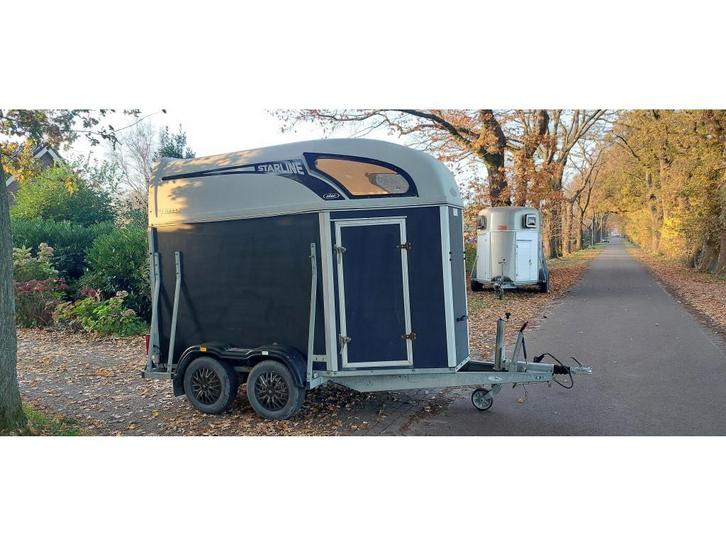 Atec starline, Dieren en Toebehoren, Paarden en Pony's | Trailers en Aanhangwagens, Gebruikt, 1½-paards trailer, Hout