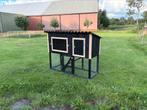 Konijnenhok met nachthok en buitenren, Dieren en Toebehoren, Knaagdieren en Konijnen | Hokken en Kooien, 110 cm of meer, Nieuw