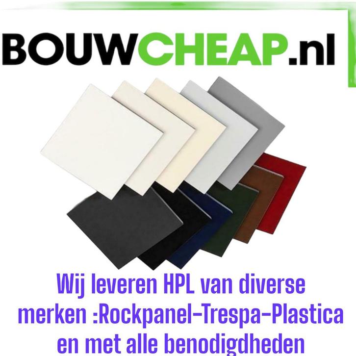 Gevelplaten en toebehore vanaf €.5.00 per m2 bij reststroken, Doe-het-zelf en Verbouw, Platen en Panelen, Nieuw, Ophalen of Verzenden