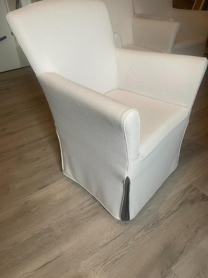 6 eetkamerstoelen Gelderland model 5680 S, Huis en Inrichting, Stoelen, Gebruikt, Vijf, Zes of meer stoelen, Stof, Overige kleuren