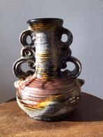 West Germany vaas, roestkleurig, metallic, brutalist., Ophalen of Verzenden