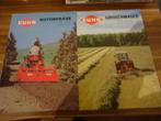 7X Kuhn landbouwmachines folders, Verzenden, Zo goed als nieuw, Folder