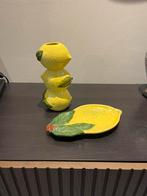 Set citroen vaasje + schaaltje – fris & zomers, ., Ophalen of Verzenden, Zo goed als nieuw, .