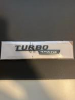 Mercedes-Benz Turbo 4Matic Badge Embleem Nieuw Origineel AMG, Auto diversen, Ophalen of Verzenden