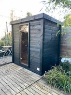 Black edition buitensauna 120x180 sauna 230V aansluiting, Ophalen of Verzenden, Nieuw, Fins of Traditioneel, Complete sauna