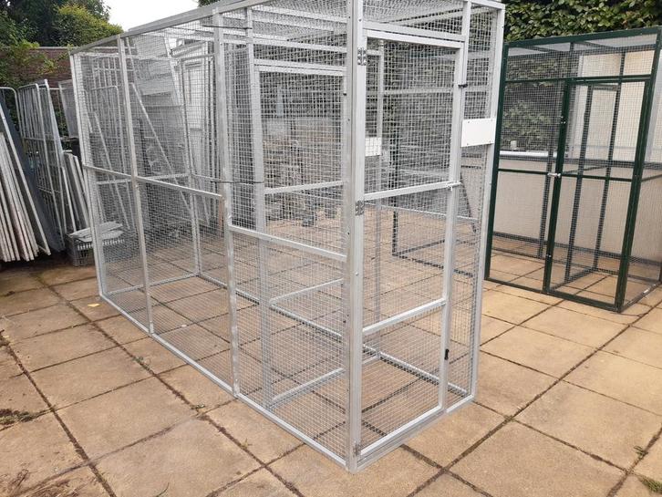 Aluminium voliere met portaal, Dieren en Toebehoren, Katten-accessoires, Gebruikt, Ophalen