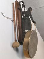 Art deco gong voor aan de muur, Antiek en Kunst, Ophalen of Verzenden