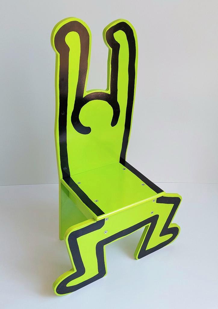 Vintage Keith Haring Vilac Design Stoel Kinderstoel   , Antiek en Kunst, Kunst | Designobjecten, Ophalen