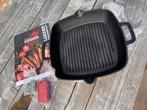Grillpan gietijzer, Nieuw in doos!, Gietijzer, Nieuw, Ophalen of Verzenden, Keramische plaat