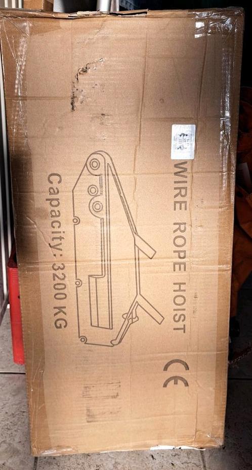Wire rope hoist - Staaldraadtakel 3200kg met 20 m staalkabel, Auto diversen, Autogereedschap, Nieuw, Ophalen